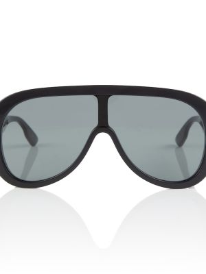 Oversize слънчеви очила Gucci черно