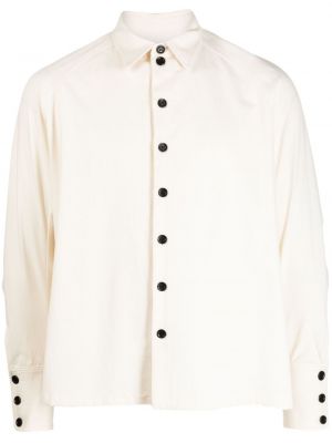 Bavlněná košile s výšivkou Christopher Nemeth bílá