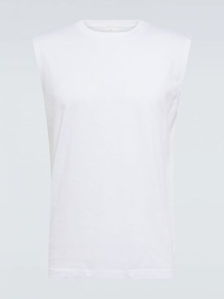 Памучна риза от джърси Acne Studios бяло
