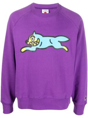 Trykt sweatshirt Icecream lilla