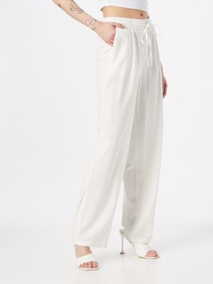 Plisované nohavice Vero Moda biela