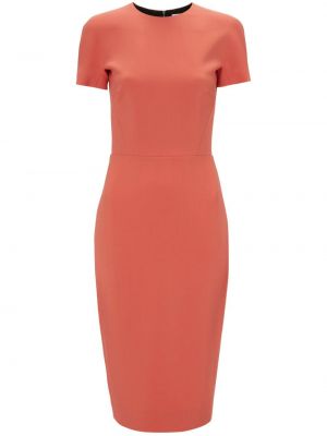 Uska midi haljina Victoria Beckham narančasta
