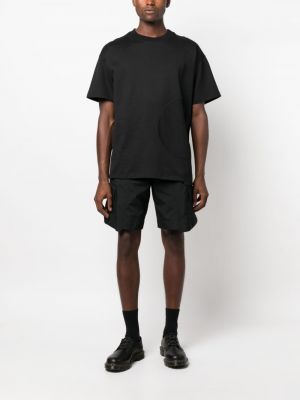 Medvilninis siuvinėtas marškinėliai Styland juoda