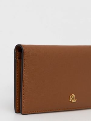 Usnjena denarnica Lauren Ralph Lauren rjava