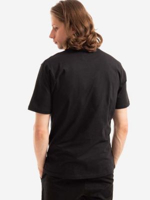 Bavlněné tričko s potiskem Karhu černé