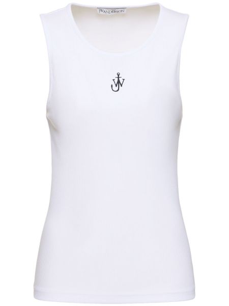 Bomull tank top Jw Anderson hvit