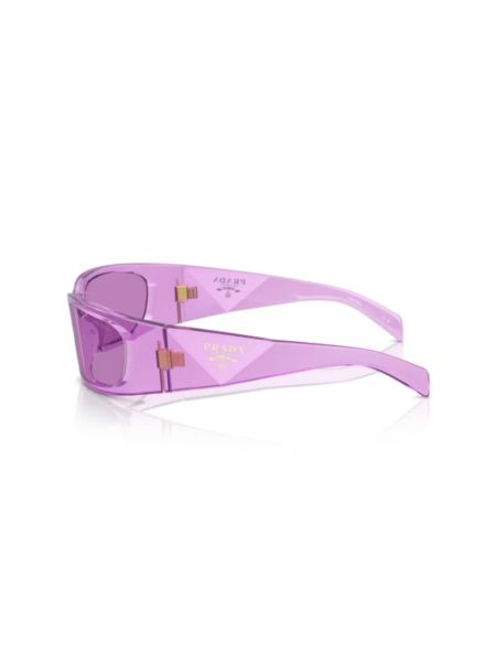 Okulary przeciwsłoneczne Prada fioletowe