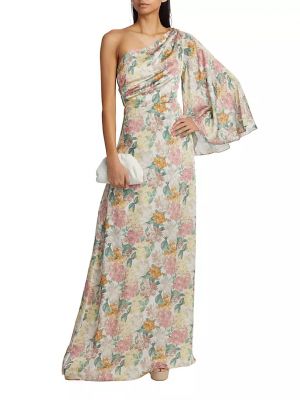 Платье в цветочек с принтом Sachin & Babi