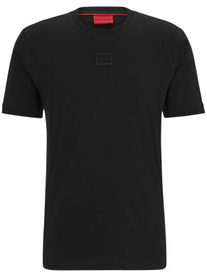Kokvilnas t-krekls Hugo melns