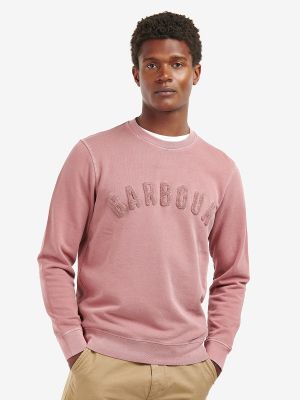 Jersey con bordado de tela jersey Barbour rosa