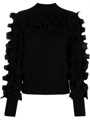 Pullover mit rüschen Essentiel Antwerp schwarz