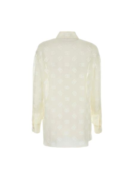 Blusa transparente Dolce & Gabbana blanco
