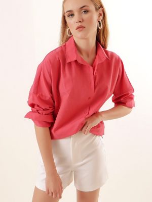 Priliehavá košeľa Bigdart ružová