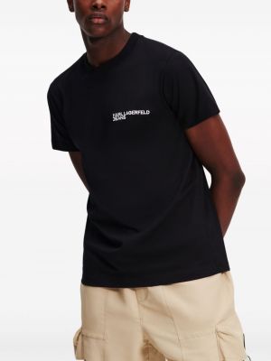 T-shirt aus baumwoll mit print Karl Lagerfeld Jeans schwarz