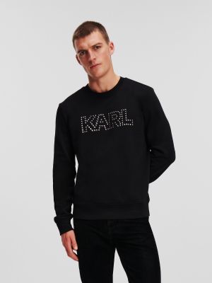 Majica z žeblji Karl Lagerfeld črna
