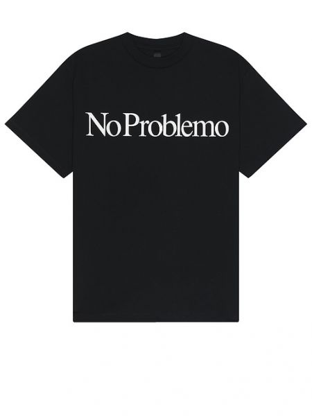 T-shirt avec manches courtes No Problemo noir