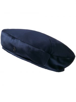 Šilkinis beretė Maison Michel mėlyna
