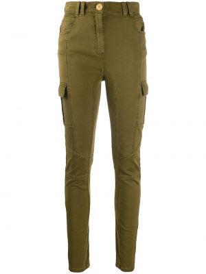 Pantalones cargo skinny Balmain verde