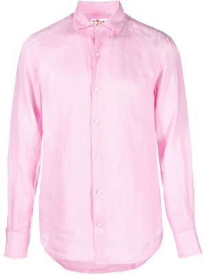 Leinen hemd Mc2 Saint Barth pink
