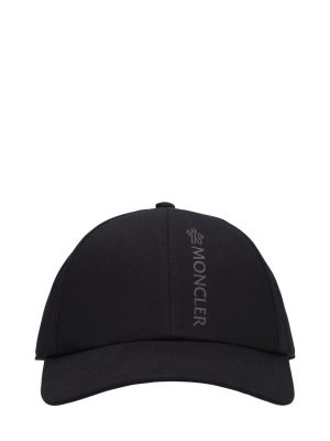 Medvilninis kepurė su snapeliu Moncler juoda