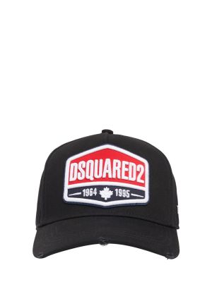 Pamuk beyzbol şapkası Dsquared2 siyah