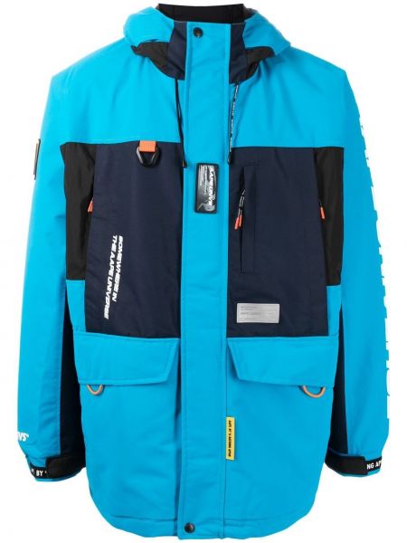 Daunenjacke mit taschen Aape By *a Bathing Ape® blau