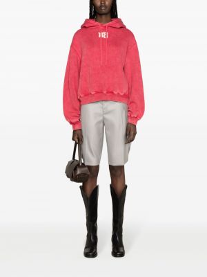 Kokvilnas kapučdžemperis Alexander Wang rozā