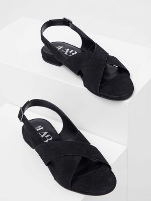 Semišové sandály Answear Lab černé
