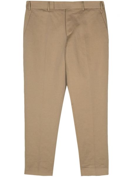 Bavlněné kalhoty Pt Torino hnědé
