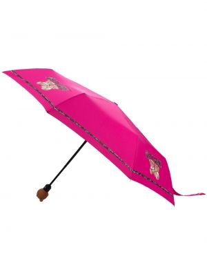 Lietussargs ar apdruku Moschino rozā