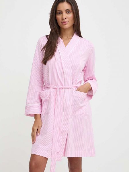 Pamut fürdőköpeny Lauren Ralph Lauren rózsaszín