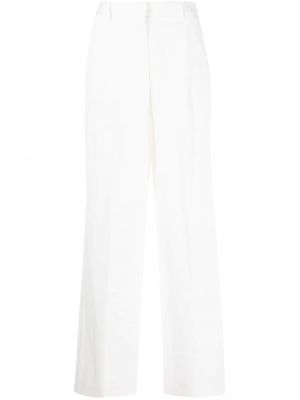 Matteau high-waisted wide-leg trousers - Bianco