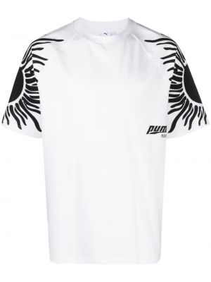 Тениска с принт Puma бяло