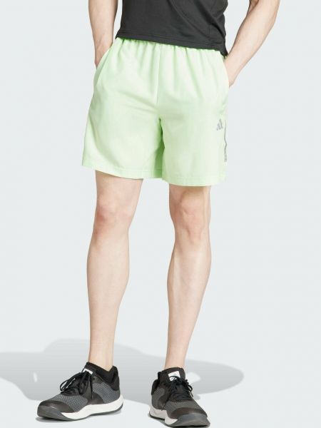 Плетеные шорты Adidas Performance зеленые