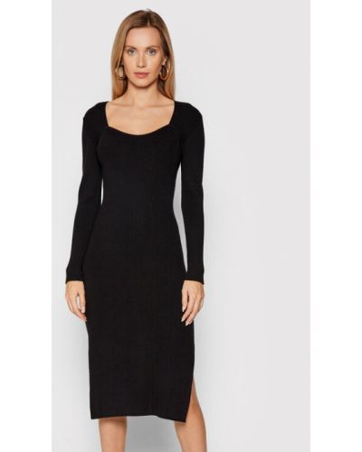 Fracomina Kötött ruha F321WD5012K48101 Fekete Slim Fit