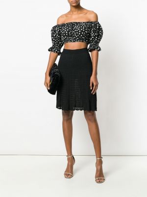 Falda de encaje Alaïa Pre-owned negro
