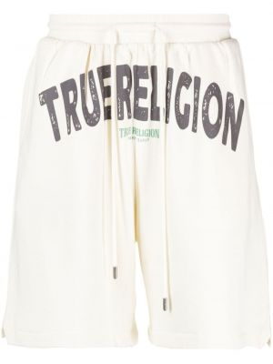 Kratke hlače s potiskom True Religion bela