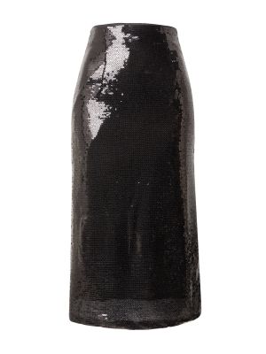 Midi sukňa Warehouse čierna