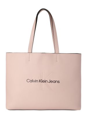 Τσάντα shopper Calvin Klein Jeans ροζ