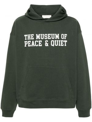Pamut kapucnis melegítő felső Museum Of Peace & Quiet zöld
