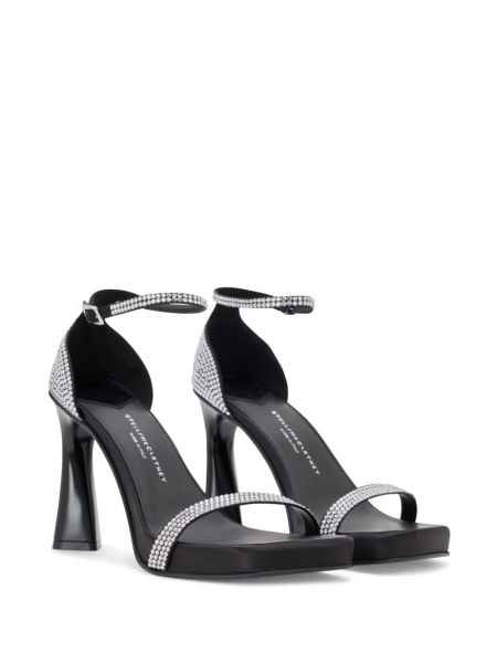 Křišťálové sandály Stella Mccartney černé