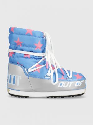 Čizme za snijeg s uzorkom zvijezda Moon Boot plava