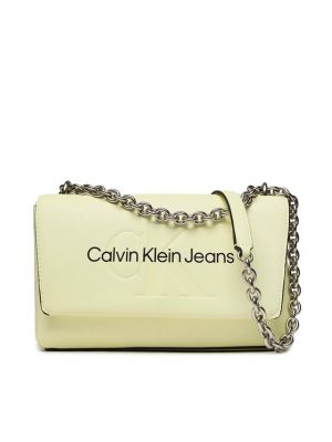 Geantă plic Calvin Klein Jeans galben