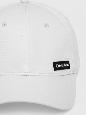 Czapka z daszkiem bawełniana Ck Calvin Klein biała