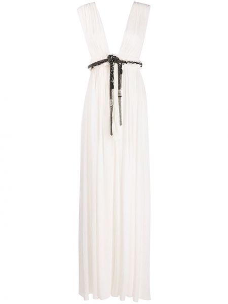 Вечерна рокля Saint Laurent бяло