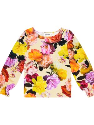 Jersey floral bomull topp for jenter Molo