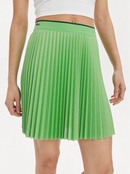 Zelené plisované sukně Lacoste