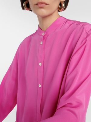 Camicia di seta con motivo a stelle Stella Mccartney rosa