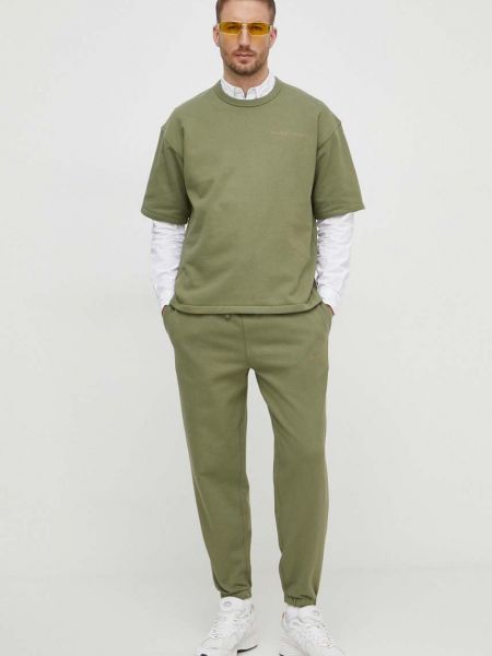 Spodnie sportowe z nadrukiem Polo Ralph Lauren zielone