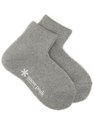 Ponožky s potiskem Snow Peak šedé